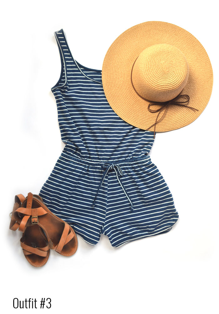 Coachella Outfit # 3 - Romper and hat // Nattie on the Road