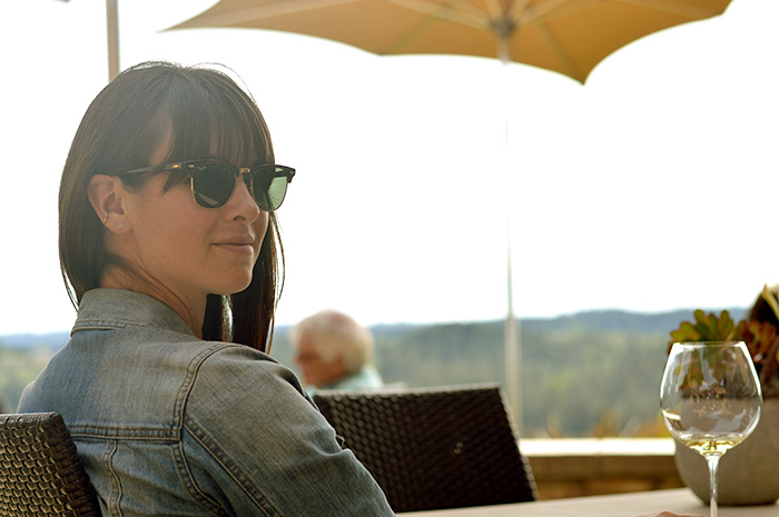 Wine Tasting - Sunnies and jean jacket // Nattie on the Road