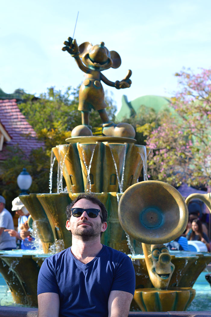 Rob in Toon Town Disneyland // Nattie on the Road
