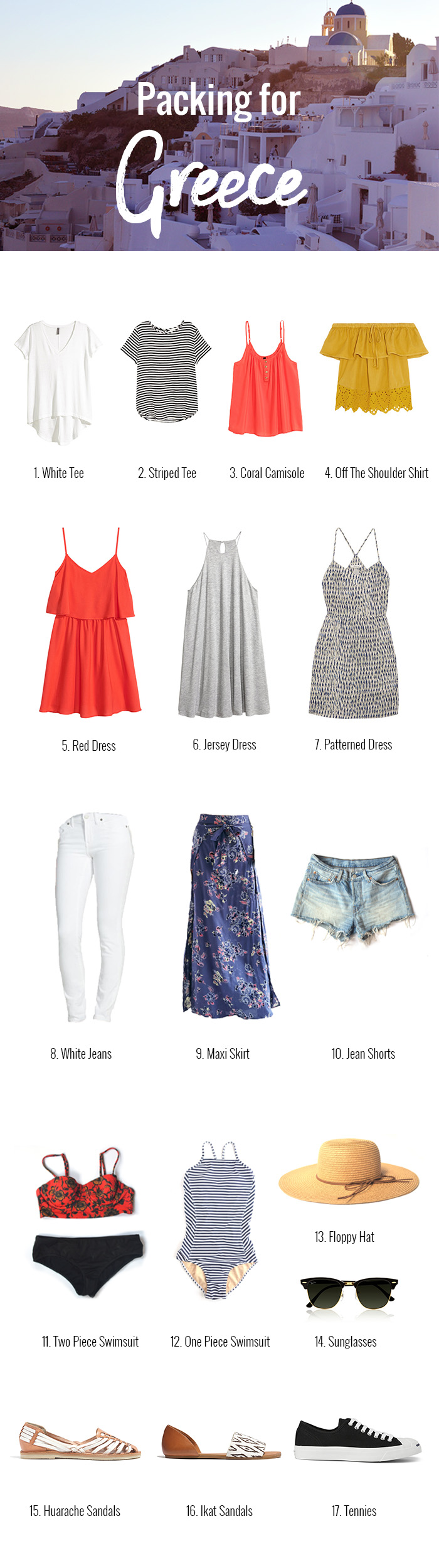 Packing list for going to Greece // Nattie on the Road