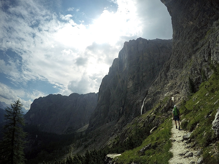 Via Ferratas are the best mix of hiking and climbing, try it out in the Dolomites // Nattie on the Road