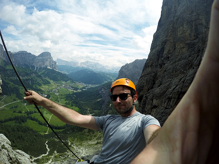 Get your adrenaline rush climbing up a mountain in the Dolomites // Nattie on the Road