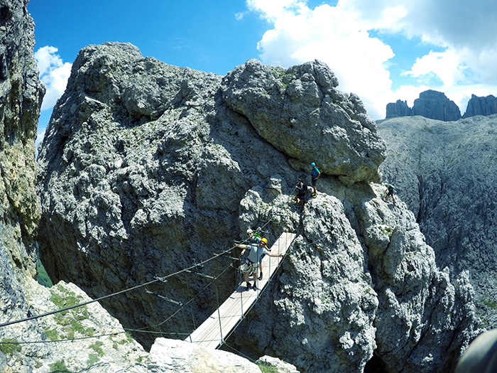 For some adventure climb a Via Ferrata in the Dolomites // Nattie on the Road