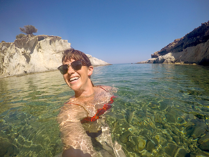 Enjoying the beaches in Milos // Nattie on the Road