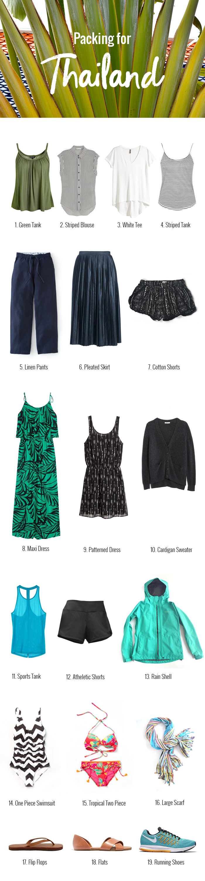 Packing list for Thailand // Nattie on the Road