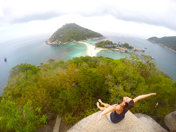 taking in the island views!