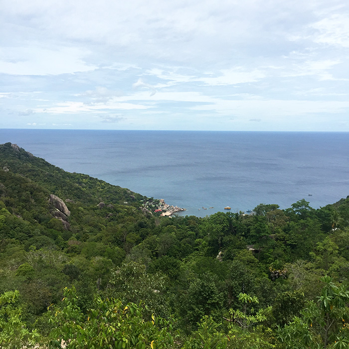 Looking down on Tanote Bay, Koh Tao
