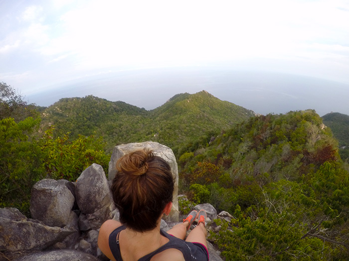 check out the mountains and jungle on Koh Tao
