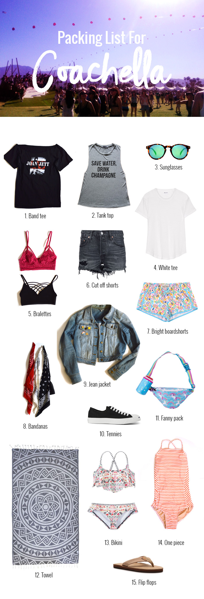 Coachella Packing List