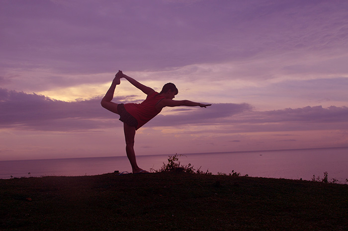 sunset yoga