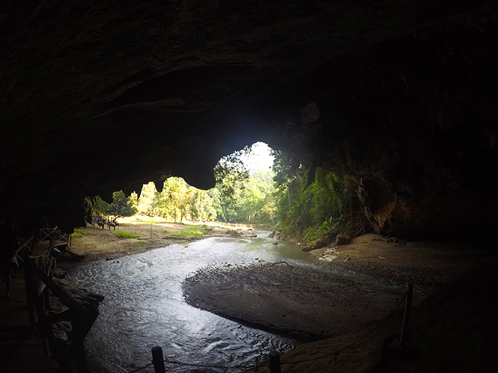 Tham Lod Cave outside of Pai