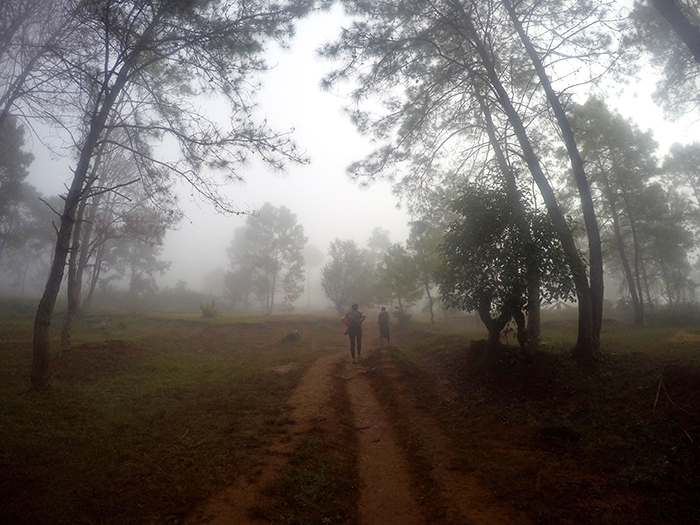 trekking through rural Myanmar