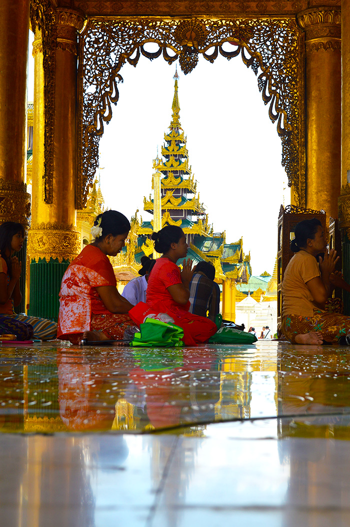 Shwedagon Pagoda in Yangon Myanmar