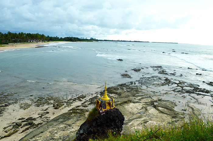 Beach side pagoda