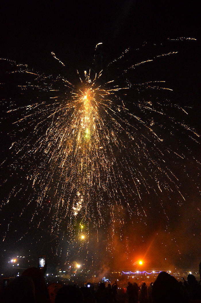 fireworks at the balloon festival