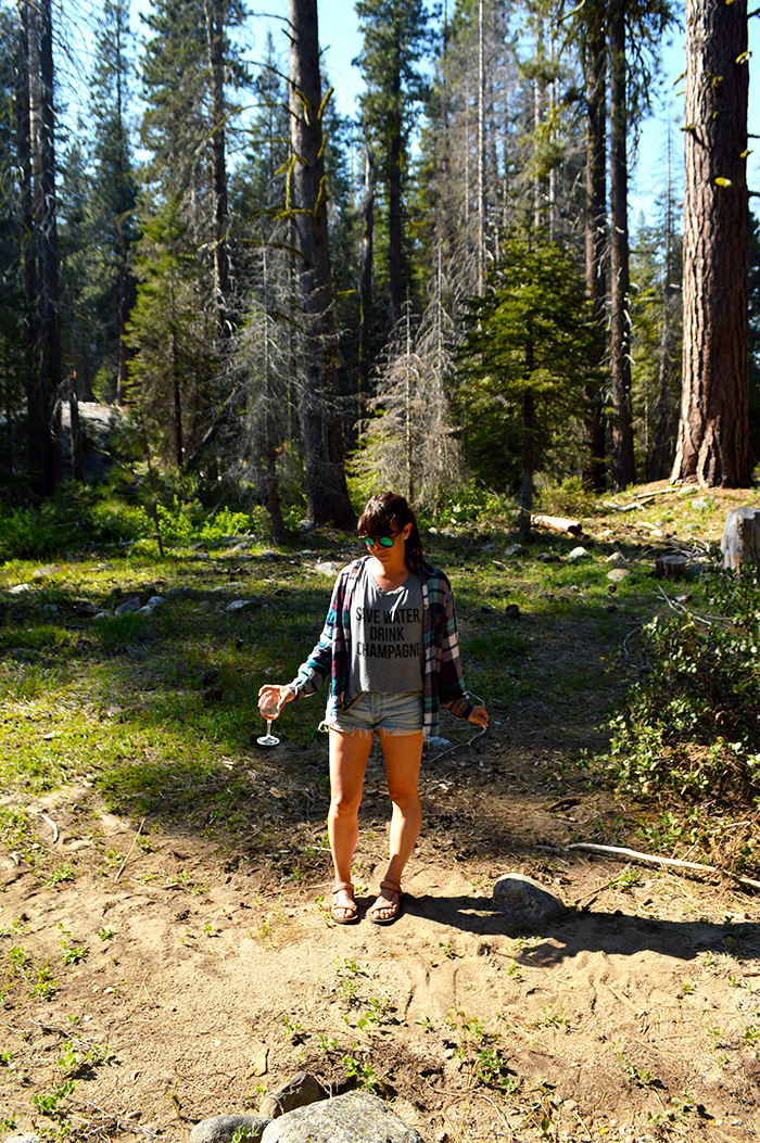 who says you can't drink wine in the forest?