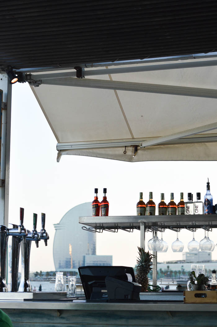 Beach side bars in Barcelona