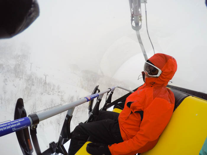 Covered ski lifts at Annupuri Niseko
