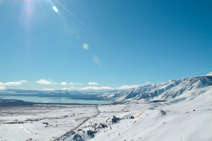 Mono Lake in the snow