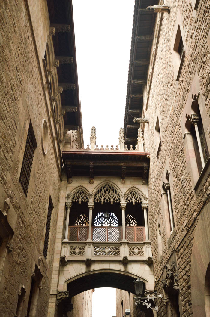 The Gothic Bridge, Barcelona Spain