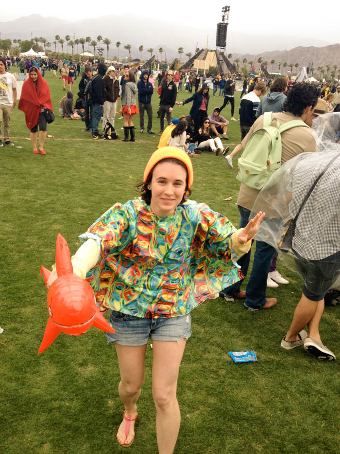 that year it rained and I wore a poncho