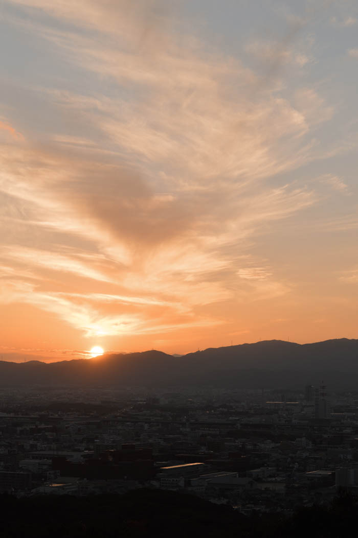 Kyoto at sunset