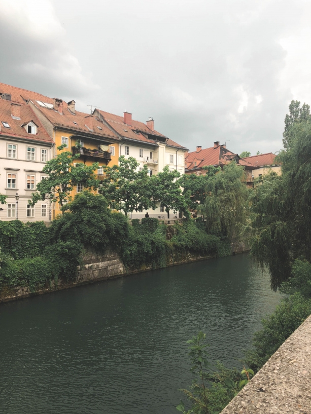Riverside views in Ljubljana