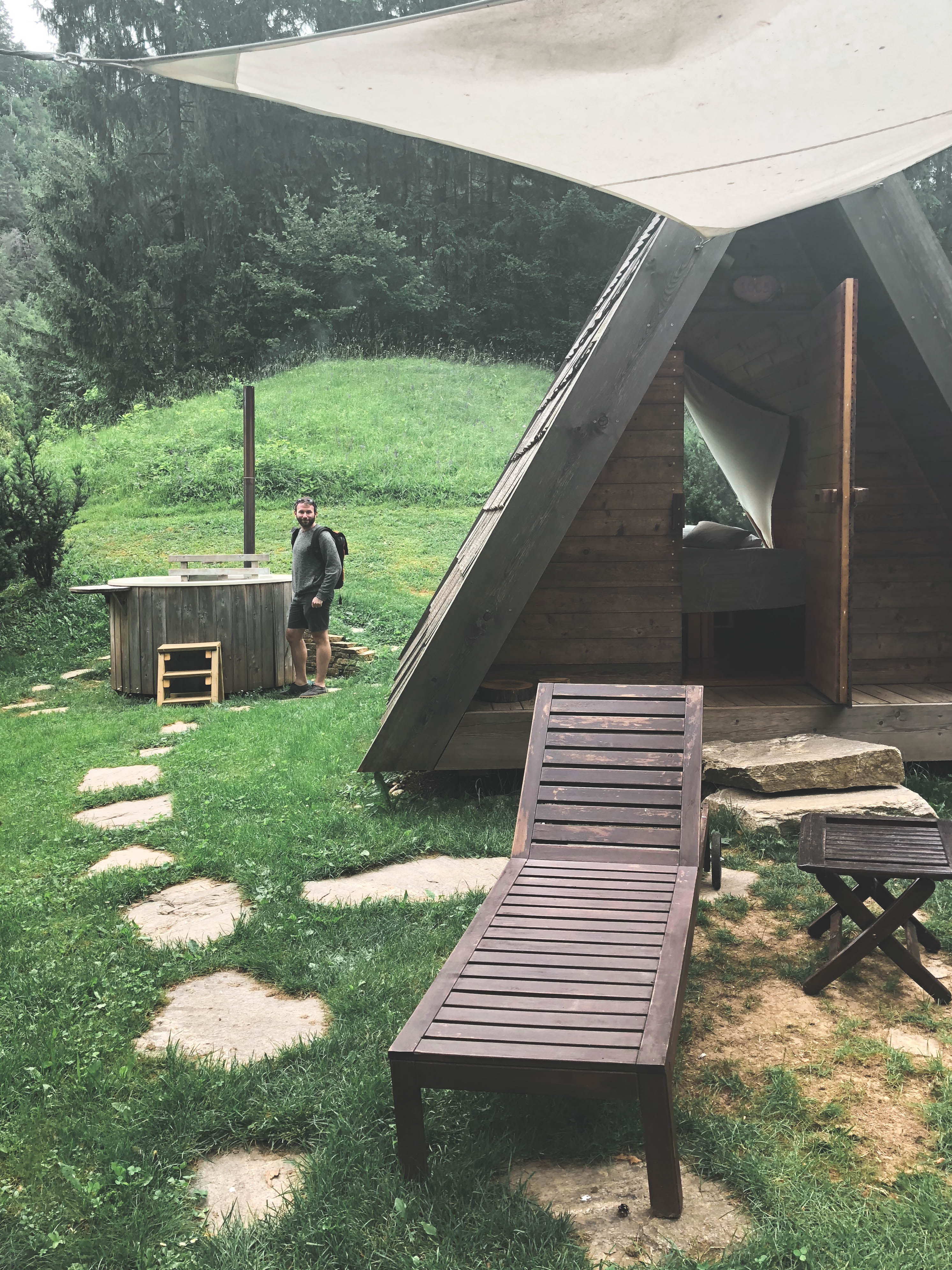 glamping cabins at Lake Bled