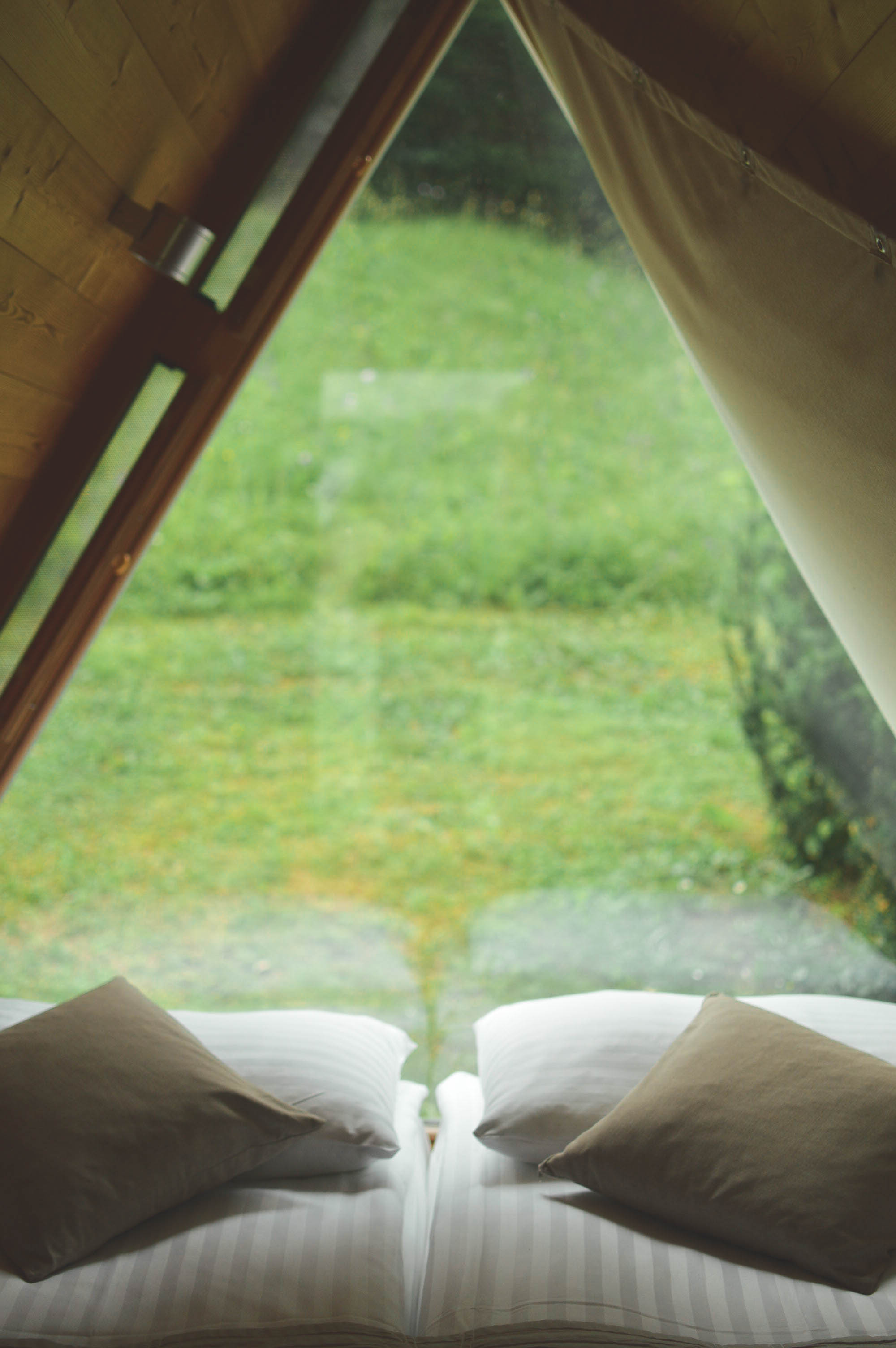 glamping cabins at Lake Bled