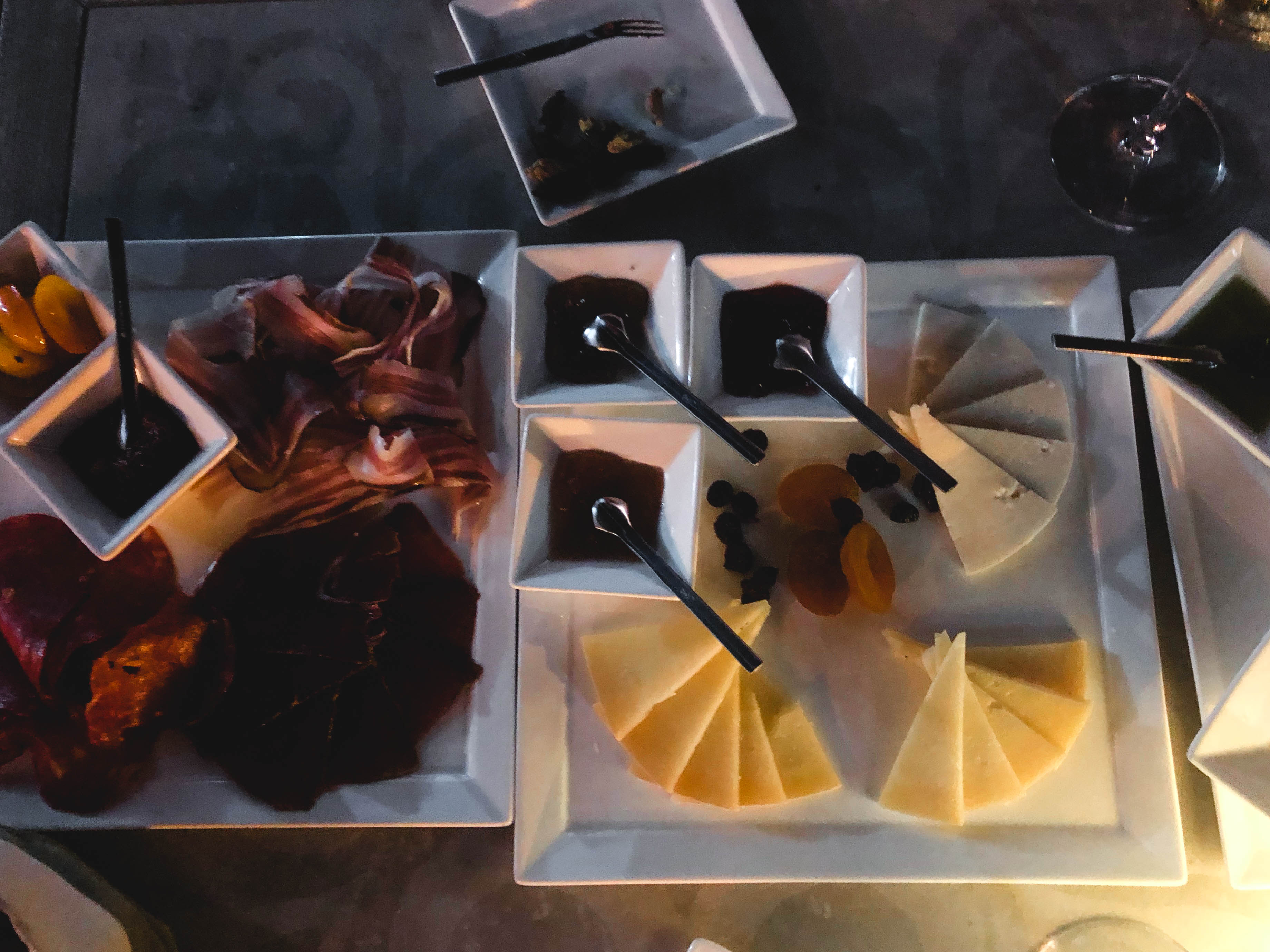 Wine, cheese, and charcuterie in Split Croatia