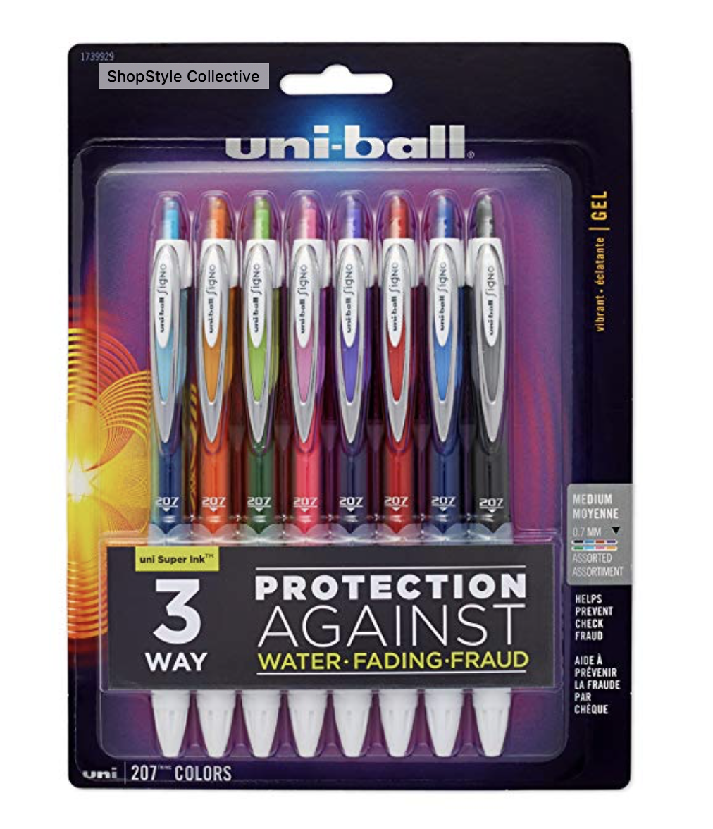 Colored Uni-Ball Pens