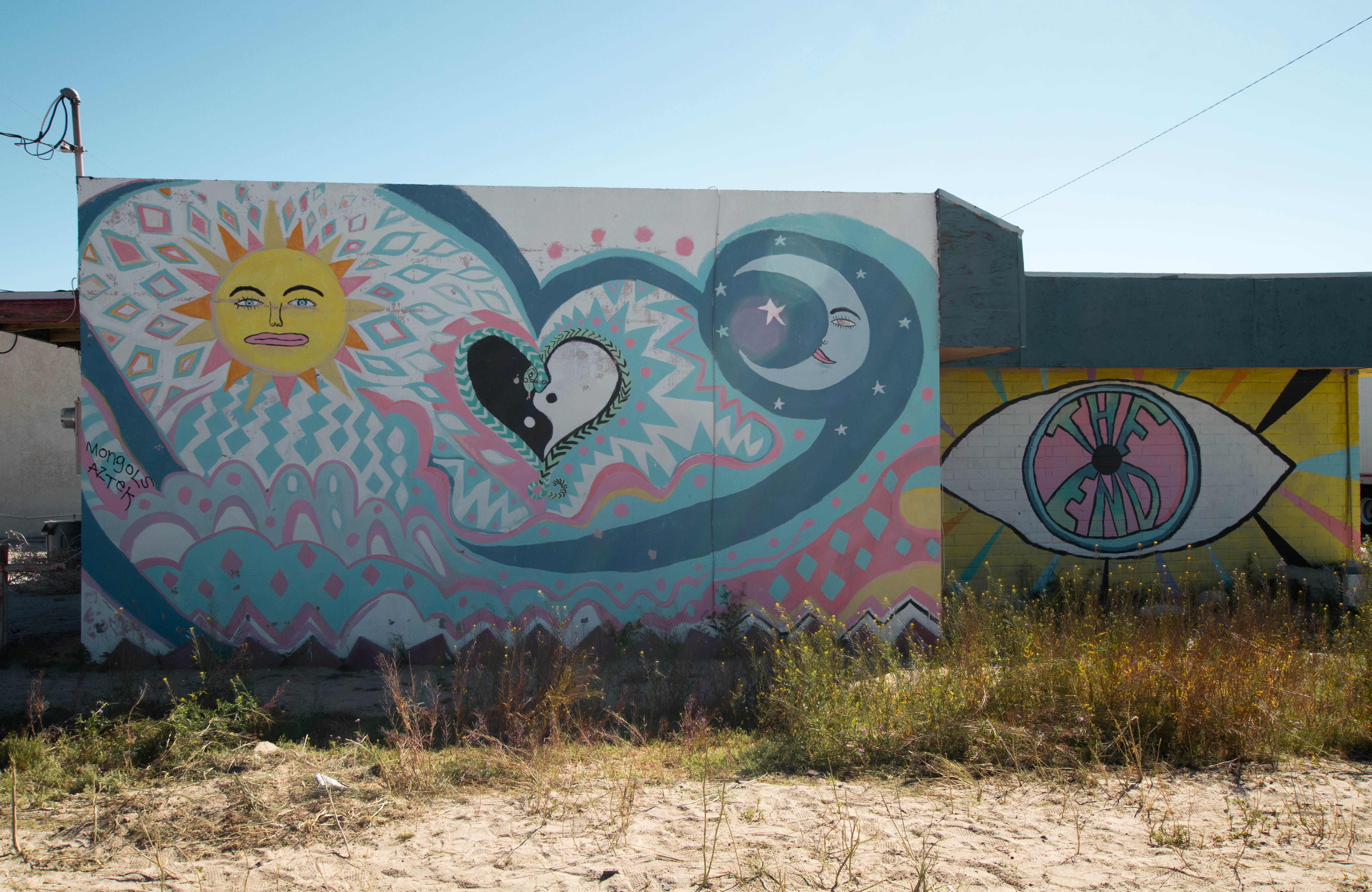 Awesome street art in Yucca Valley