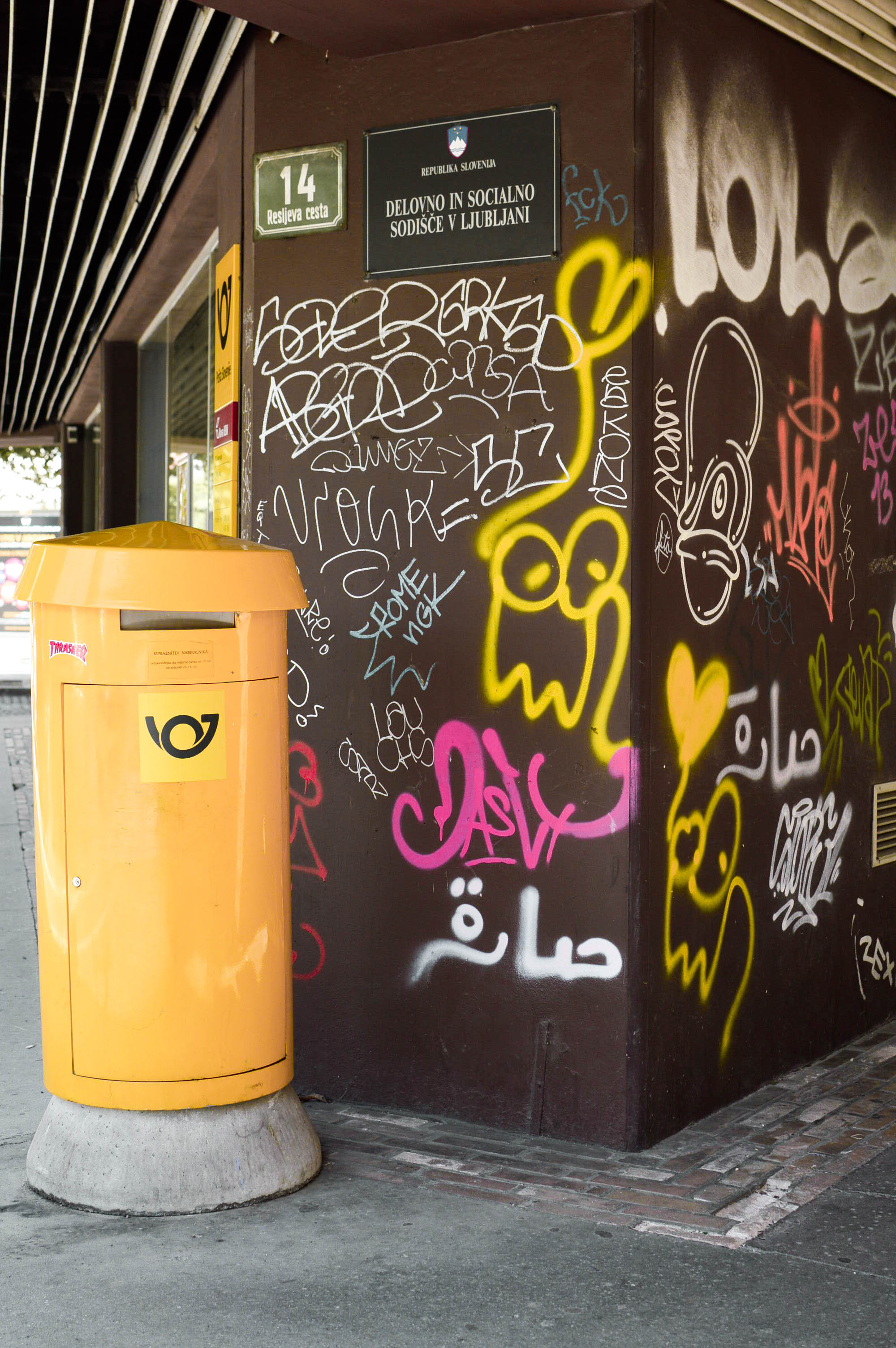 Street art around Ljubljana