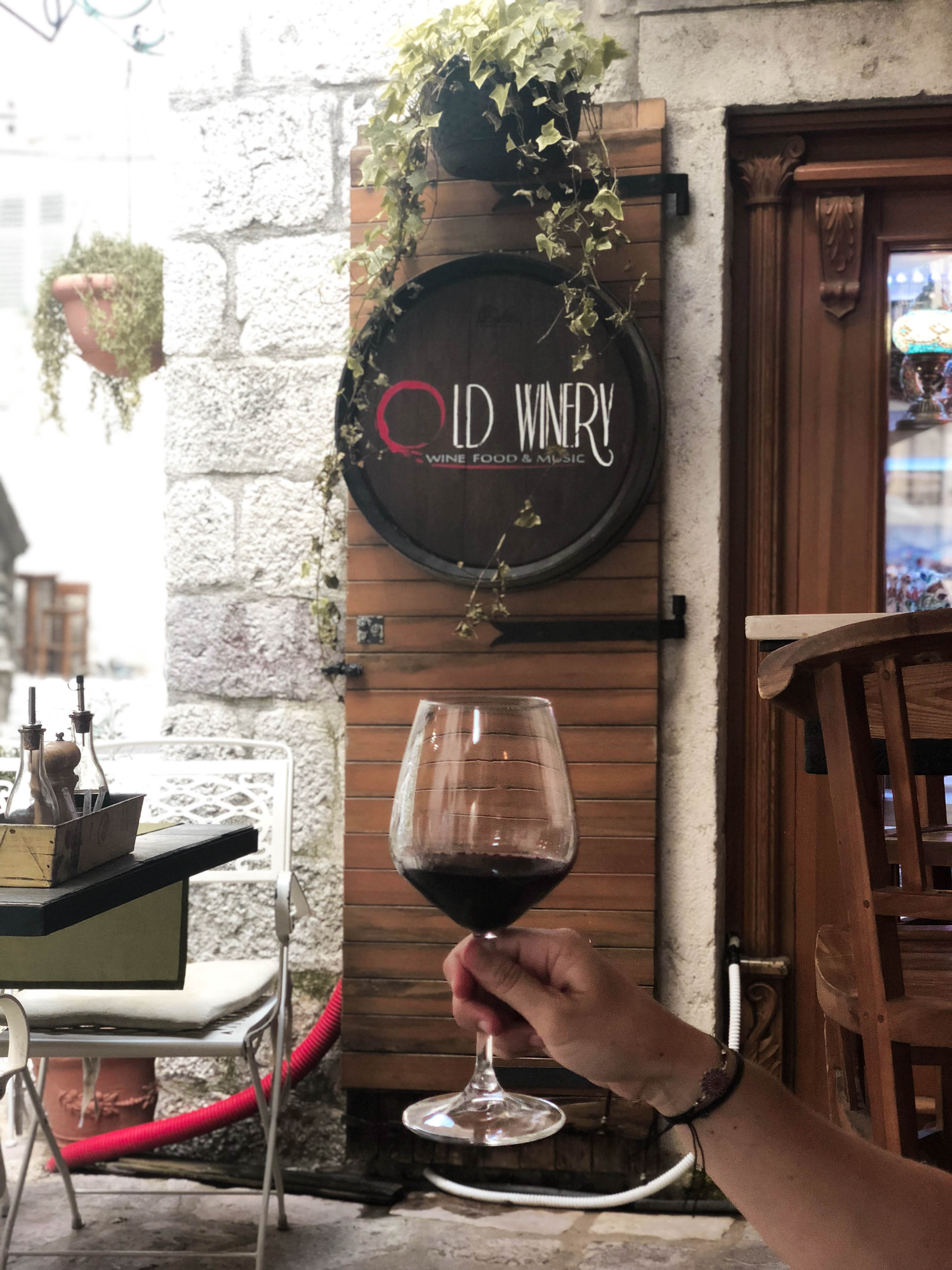 wine tasting at Old Winery Kotor