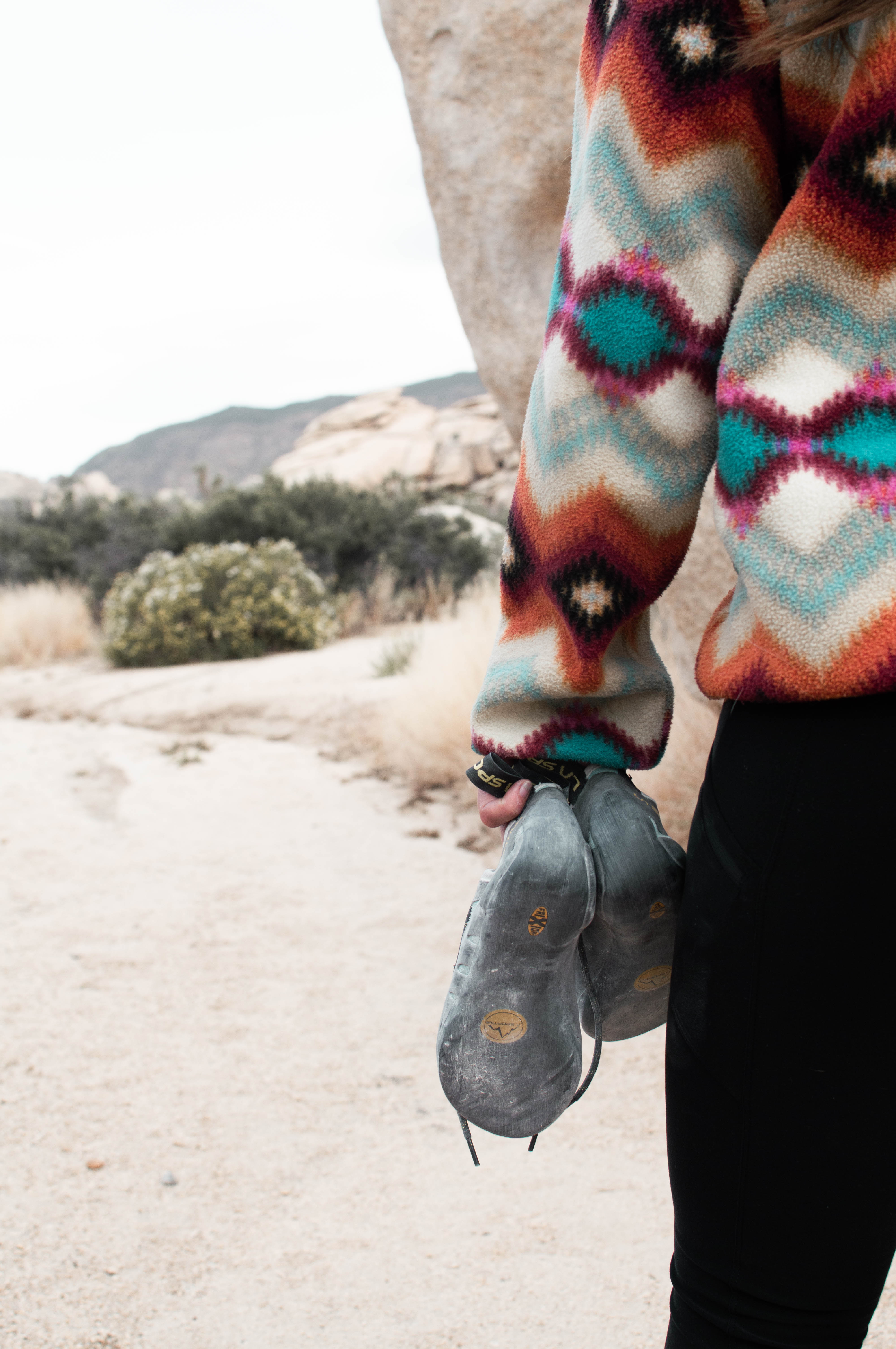 Rock climbing in Joshua Tree