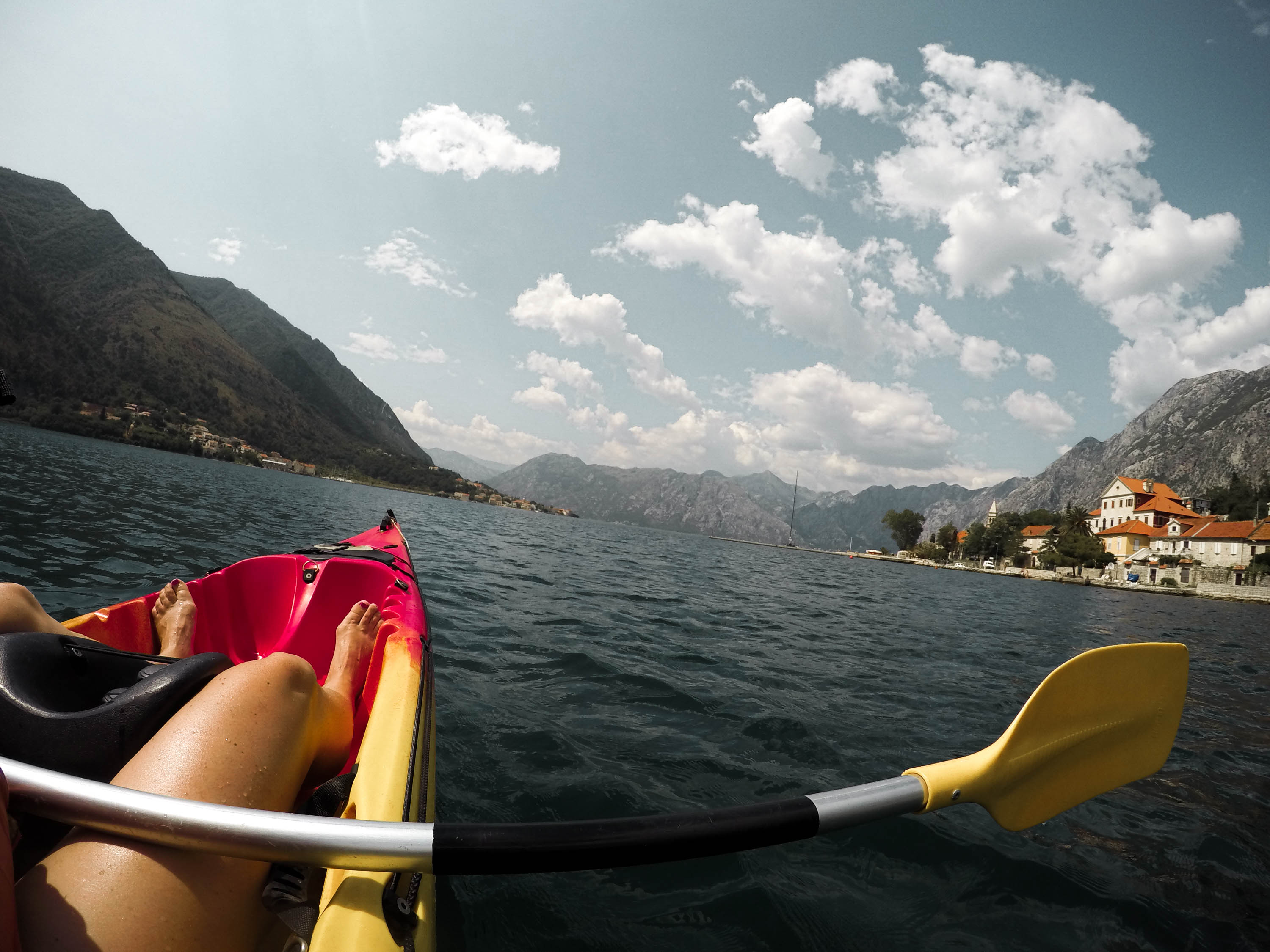 Kayaking on Kotor Bay
