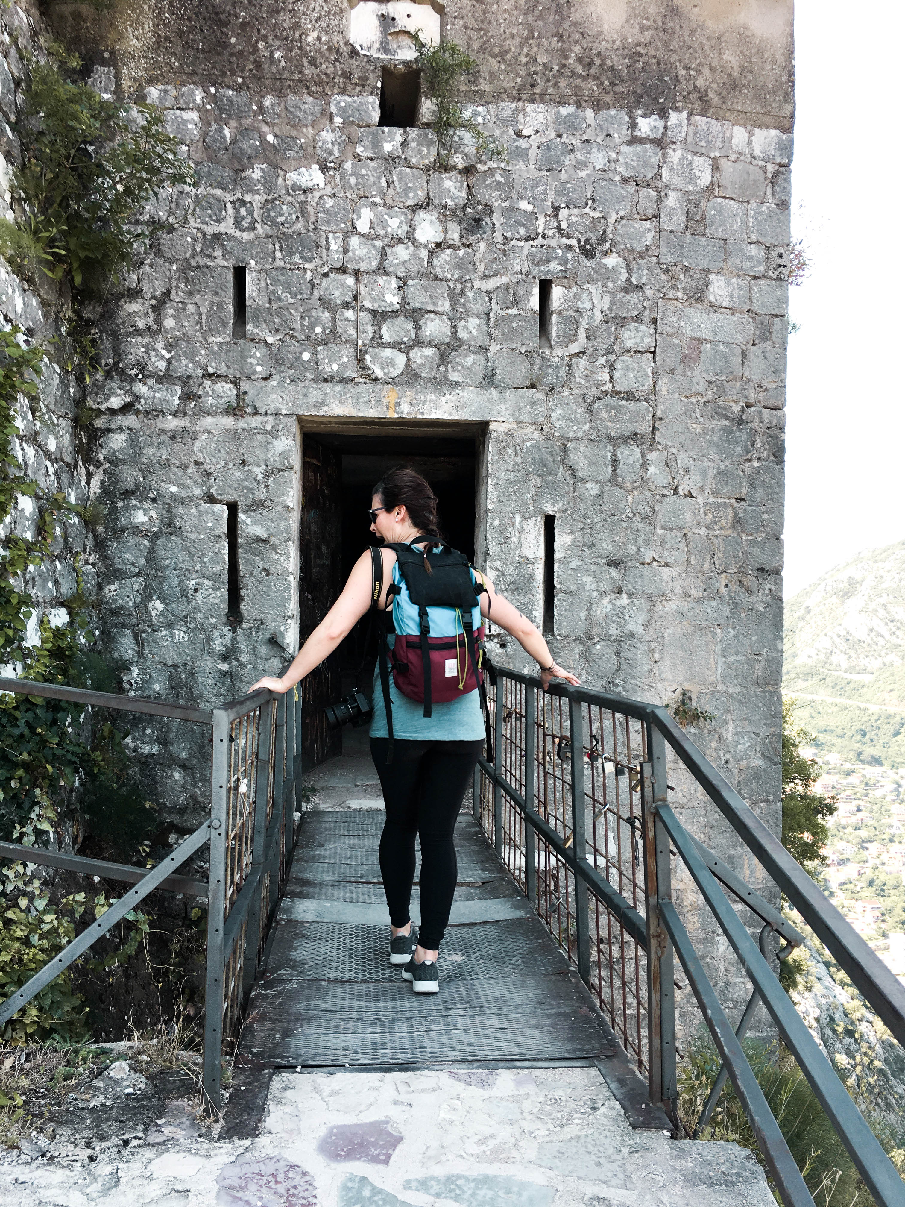 Hiking the city walls of Kotor