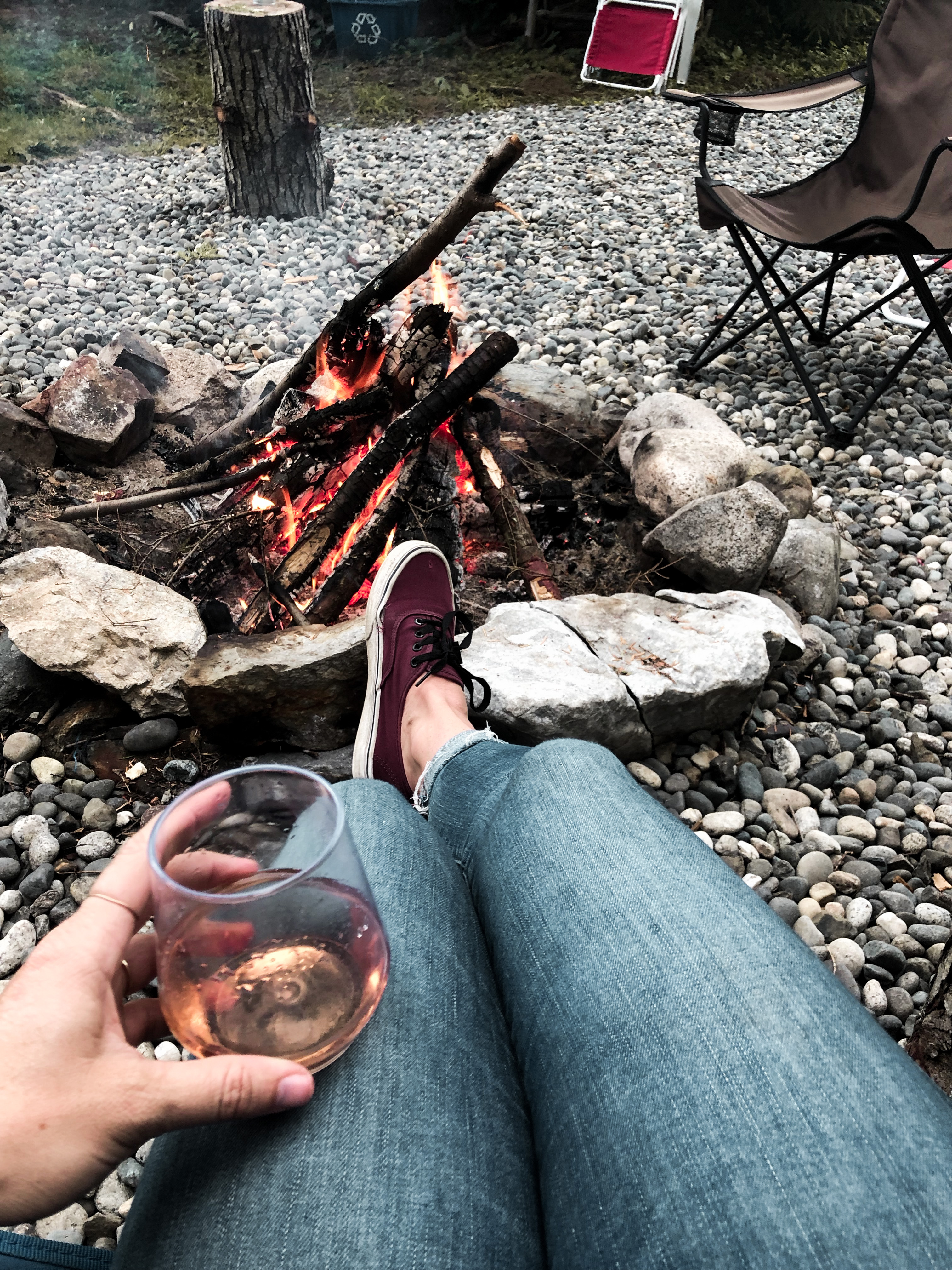 wine by the fire