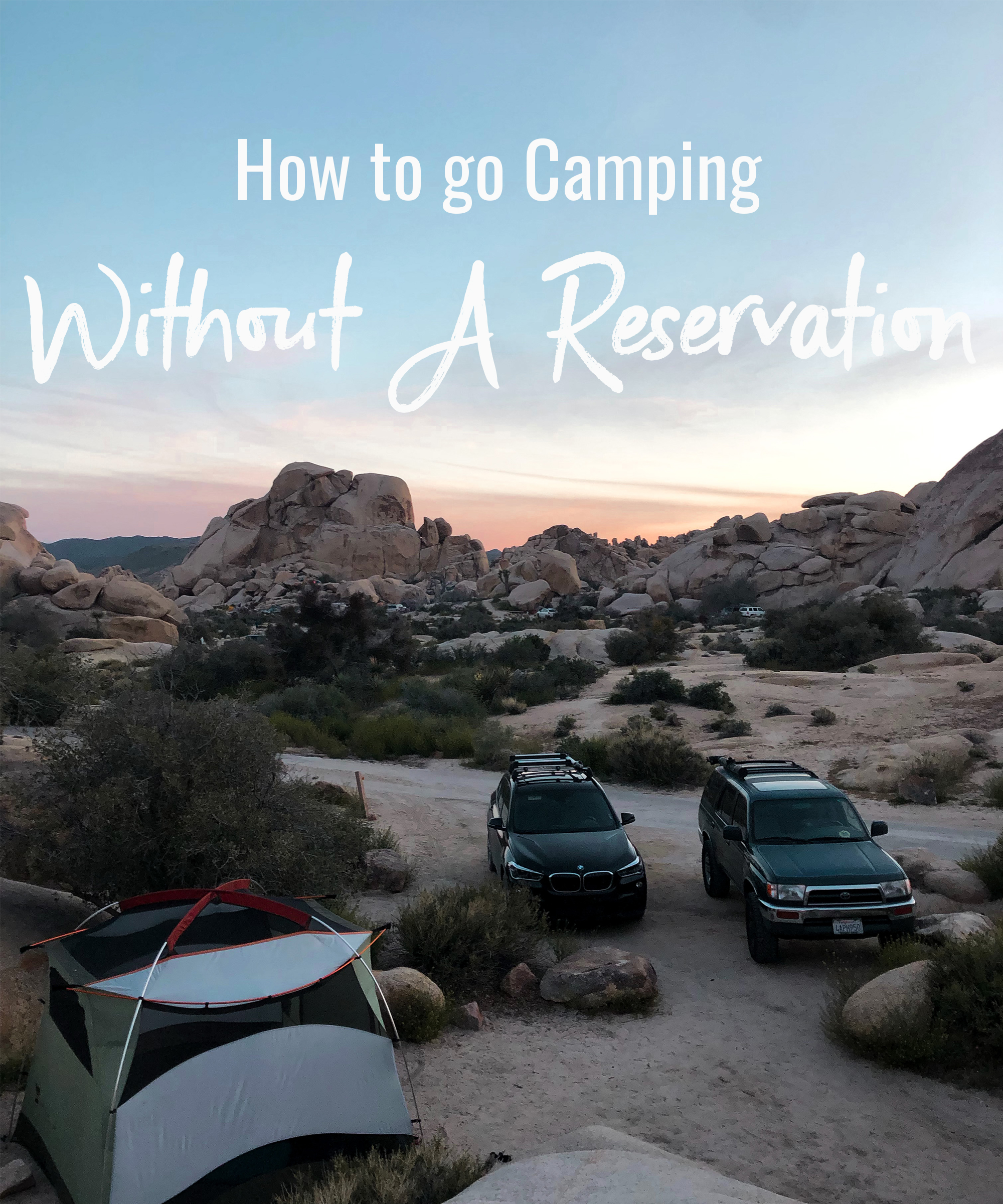 How to go camping without a reservation