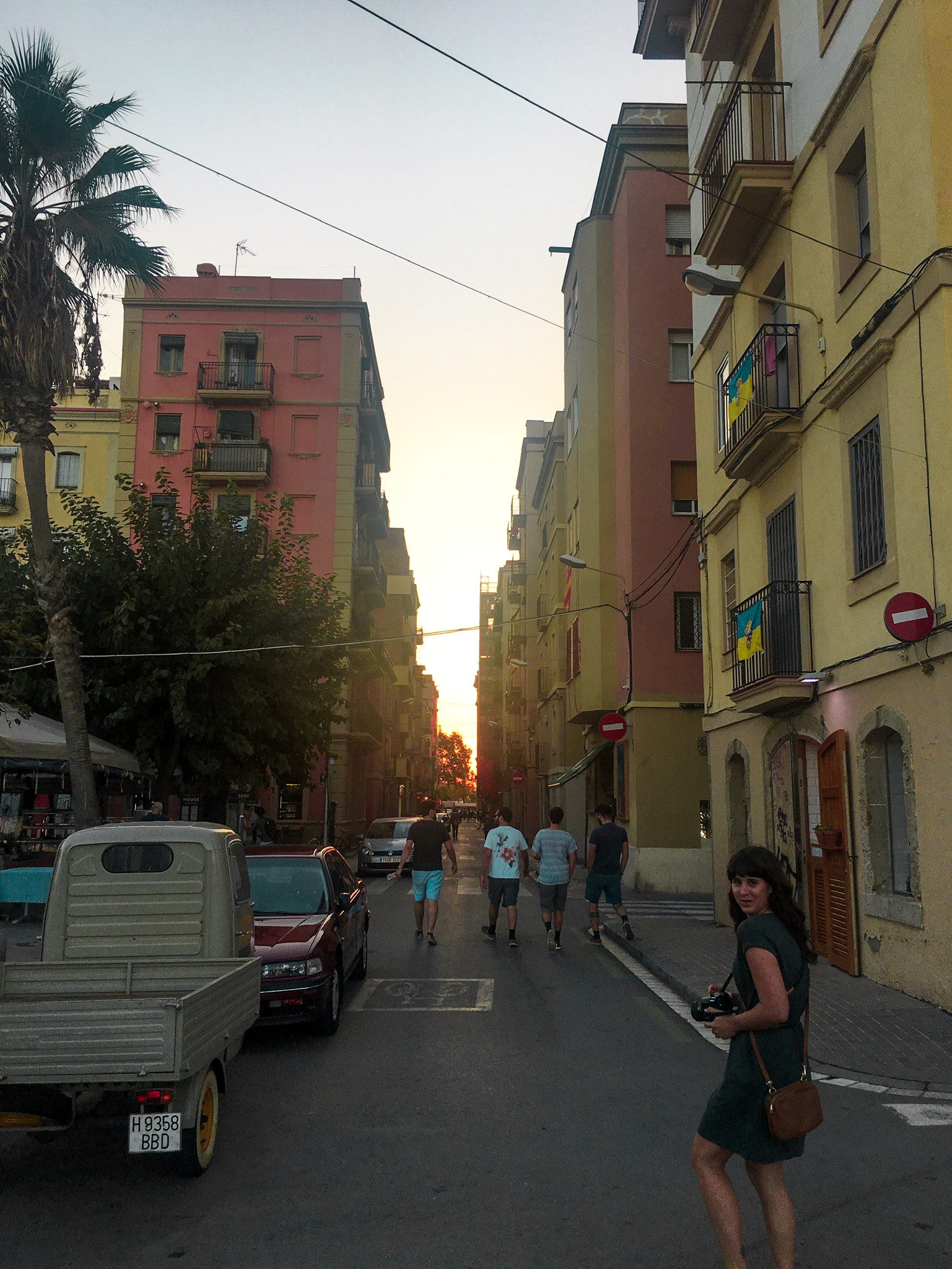 the streets of Barcelona