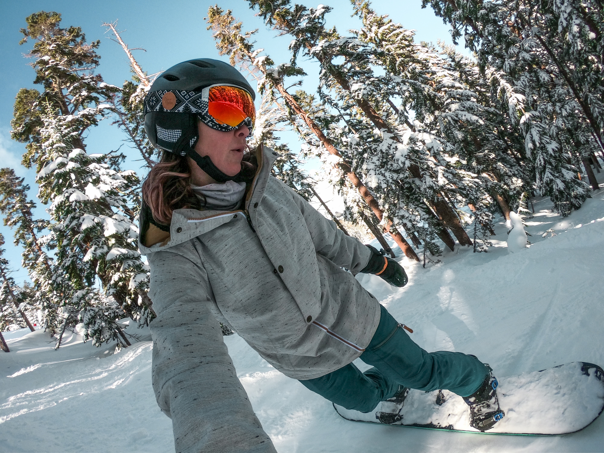 having fun in the snow