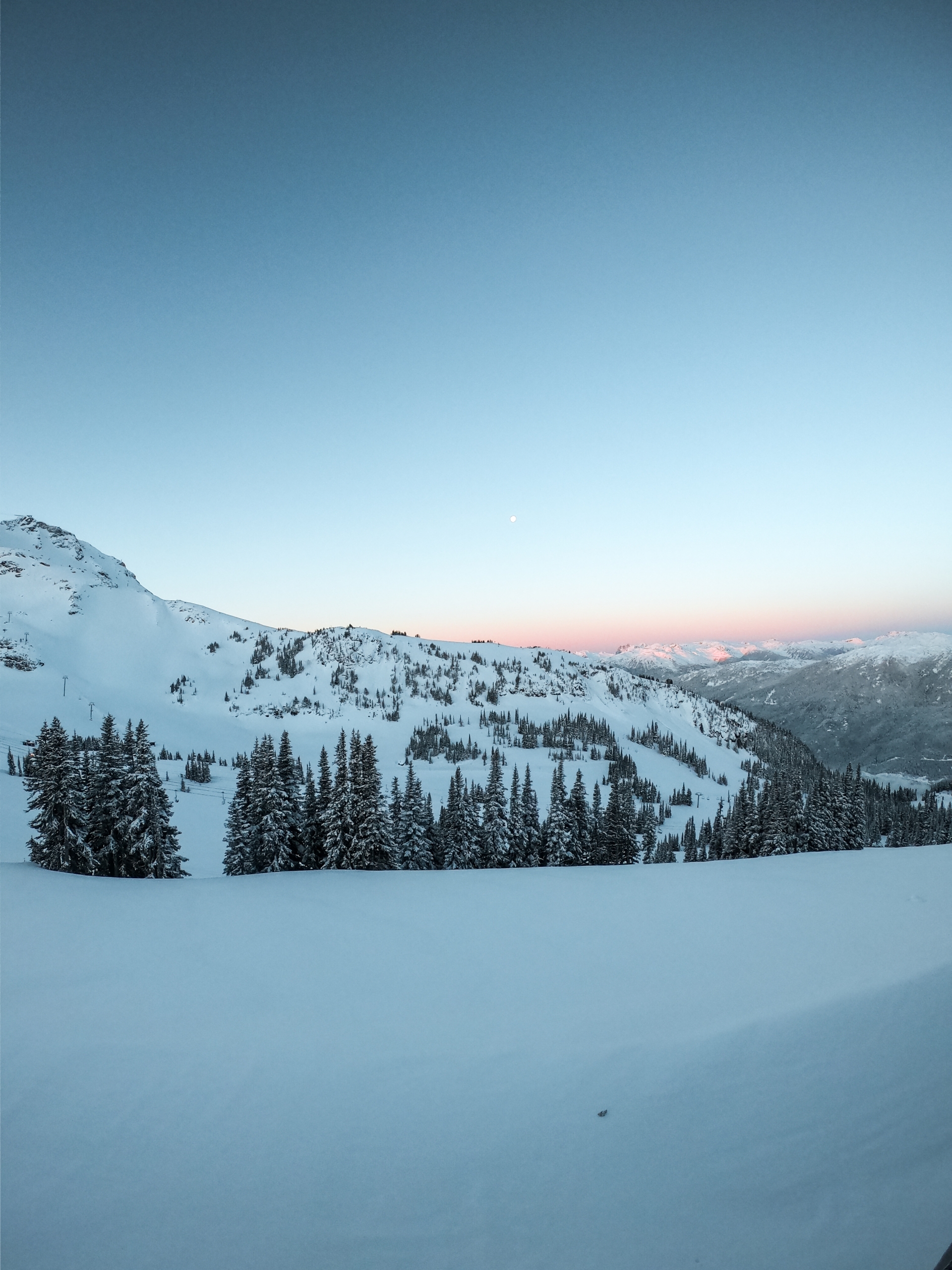 Moon rise over Whistler