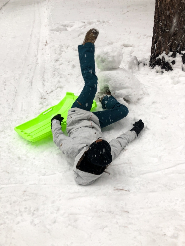 fun times sledding!