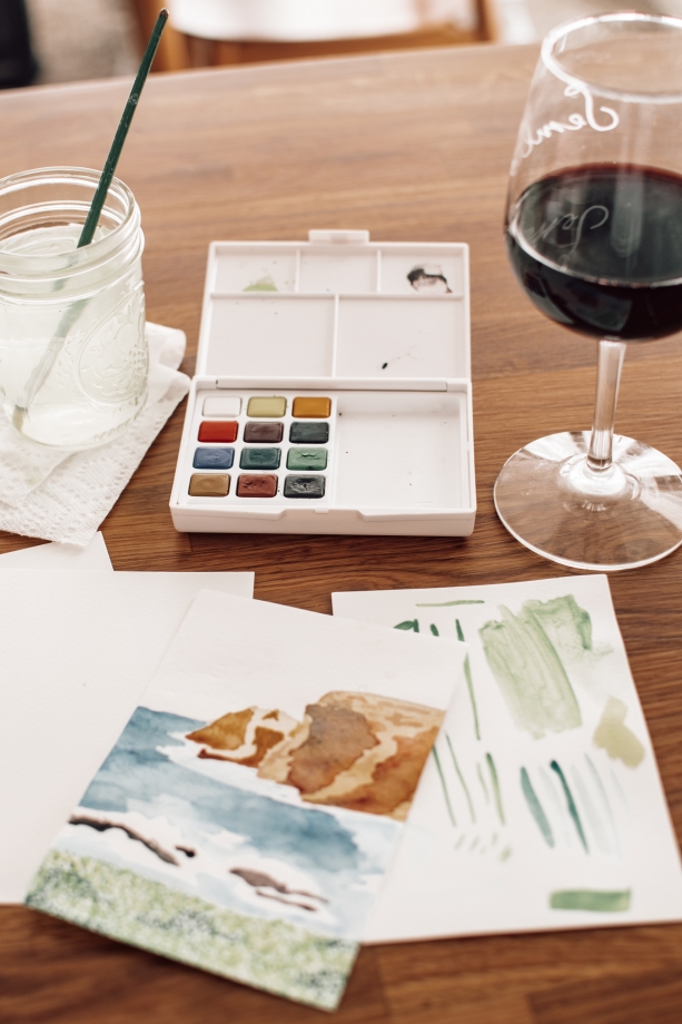 Paint and sip during your staycation