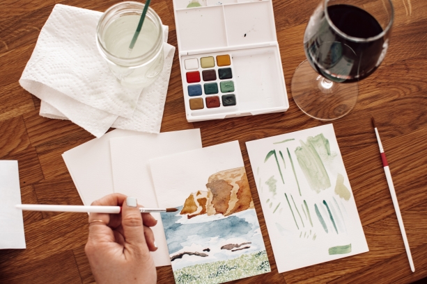 Paint and sip during your staycation