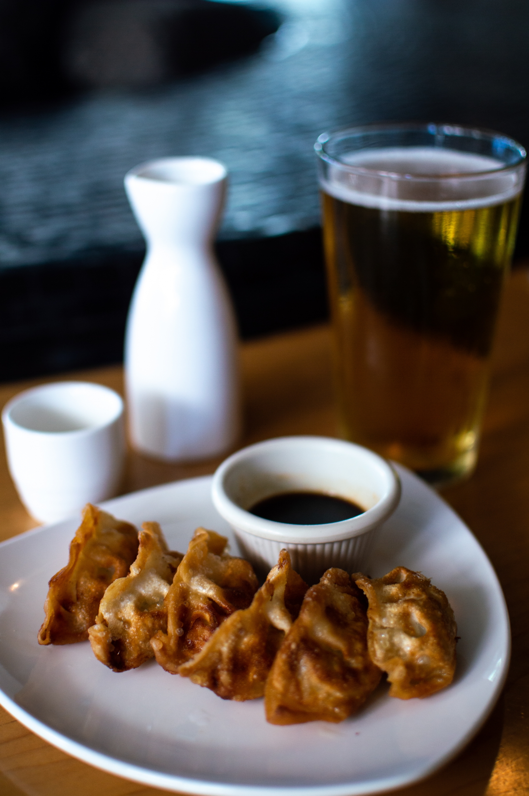 gyozas at Samurai Sushi