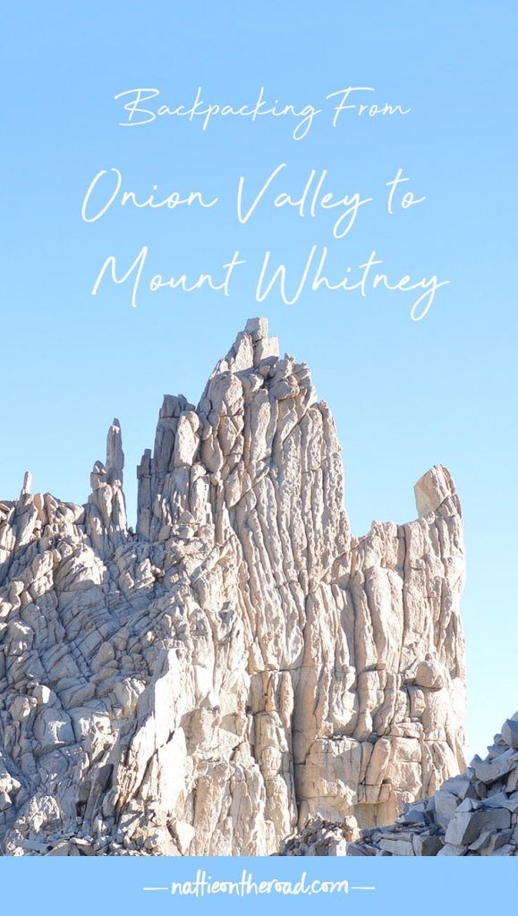 Backpacking from Onion Valley to Mount Whitney