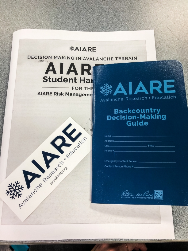 AIARE classes are important for backcountry safety